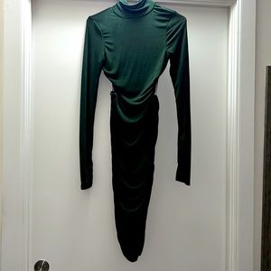 Blanc Clothing Hunter Green Backless Dress